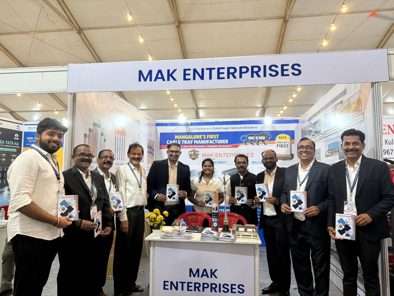 MAK Enterprises team at an industry expo